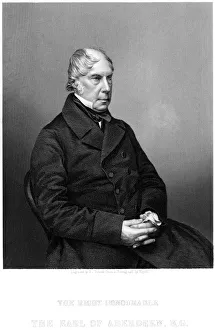 George Gordon, 4th Earl of Aberdeen (1784-1860), Scottish statesman, c1860. Artist: DJ Pound