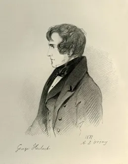 Georgiana Gallery: George Herbert, 1837. Creator: Richard James Lane
