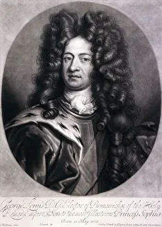 George I, King of Great Britain, c1700. Artist: Joseph Smith