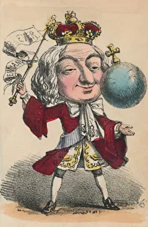Alfred Crowquill Gallery: George II, 1856. Artist: Alfred Crowquill