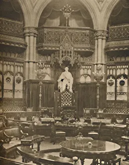 Council Chamber Prints: George III. Presides in the Common Council Chamber in the Guildhall, c1935. Creator: King