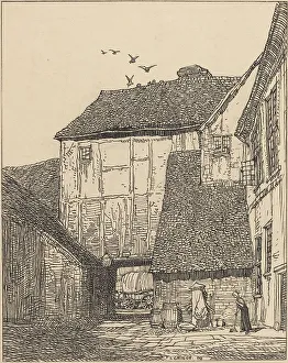 Sweeping Prints: The George Inn, Beaconsfield, 1908. Creator: Frederick Landseer Maur Griggs