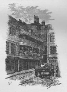 Ward Downey Prints: The George Inn, Borough, 1890