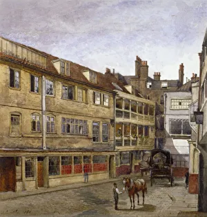 George Inn Prints: The George Inn, Borough High Street, Southwark, London, 1880. Artist: John Crowther