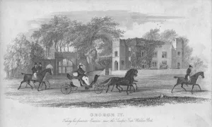 Melville Prints: George IV. Taking his favorite Exercise, near the Sandpit Gate, Windsor Park, 1830