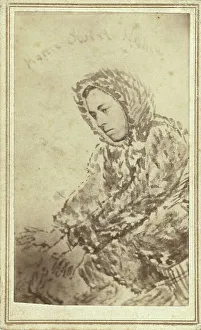 George Kennan, half-length portrait, facing left, 1865. Creator: Unknown