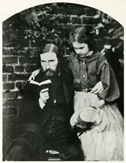 Leonard Gallery: George Macdonald and his daughter Lilia Scott MacDonald, c1863, (1948). Creator: Lewis Carroll