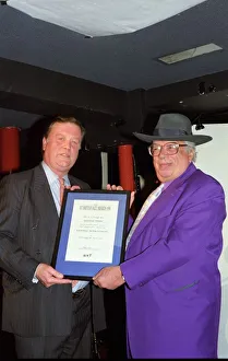 Pizza Express Prints: George Melly and Kenneth Clarke, Pizza Express, Soho, London, 1998. Artist: Brian O Connor