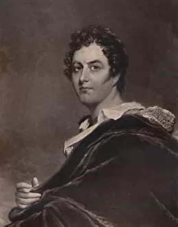Byron Of Rochdale Gallery: George Noel Gordon Byron, Lord Byron, English poet, 1894. Artist: Charles Turner