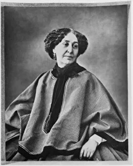 Baroness Dudevant Gallery: George Sand, French author, 1864. Artist: Nadar