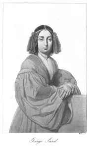 Amandine Aurore Lucie Gallery: George Sand, French Romantic novelist, mid 19th century