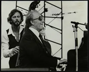 Shearing Prints: George Shearing and Brian Torff on stage at the Capital Radio Jazz Festival