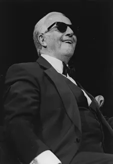 Dinner Jacket Prints: George Shearing, David Jacobs, Barbican, London, 1996. Creator: Brian Foskett