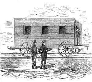 Stephenson George Prints: George Stephenson, Father of Railways: the Experiment coach