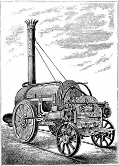George Stephensons locomotive Rocket, c1875