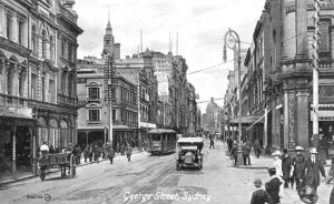 George Street Prints: George Street, Sydney, Australia, c1900s