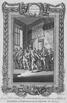 Stabbing Gallery: George Villiers, Duke of Buckingham, the great Favourite of Charles I, stabbed, c1787