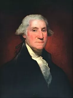Masterpieces Of Painting Gallery: George Washington, 1795. Artist: Gilbert Charles Stuart