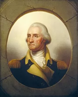 Commander Chief Gallery: George Washington, c. 1850. Creator: Rembrandt Peale