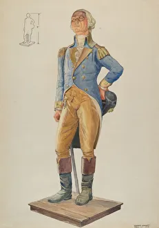Founding Father Prints: George Washington, c. 1936. Creator: Edward Grant