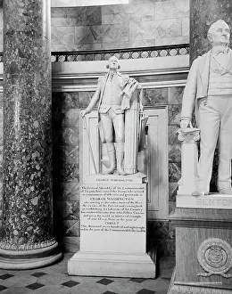 Us Capitol Prints: George Washington Statue, Statuary Hall