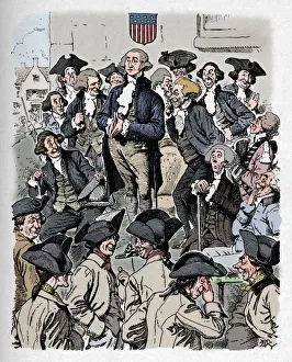 George Washington trying to tell a lie, c1900. Artist: Edward Tennyson Reed