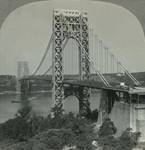 New Jersey Collection: The George Washington, One of the Worlds Greatest Bridges, Looking from New York