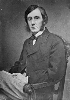 Talking Gallery: George William Curtis, between 1855 and 1865. Creator: Unknown