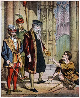Prejudice Prints: George Wishart, 16th century Scottish reformer and martyr, mid 19th century