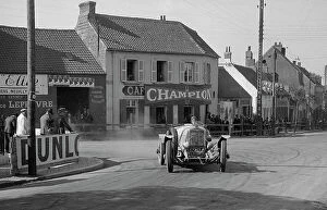 Nord Pas De Calais Gallery: Georges Irat of Ernest Andre competing at the Boulogne Motor Week, France, 1928. Artist