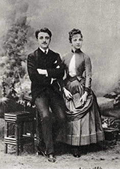 Sister Collection: Georges and Jeanne Hugo, grandchildren of French novelist Victor Hugo, 1884