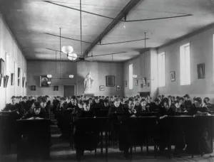 Catholic School Prints: Georgetown Visitation Preparatory School, c1900. Creator: Frances Benjamin Johnston