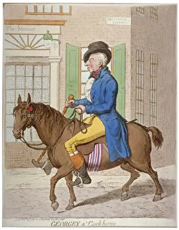 James Gillray Collection: Georgey a cock-horse, 1851