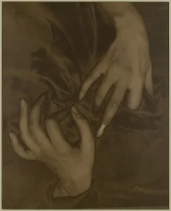 Movement Gallery: Georgia O Keeffe - Hands and Thimble, 1919. Creator: Alfred Stieglitz