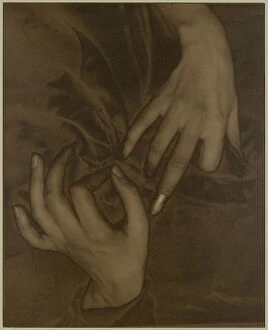 Georgia O'Keeffe - Hands and Thimble, 1919. Creator: Alfred Stieglitz