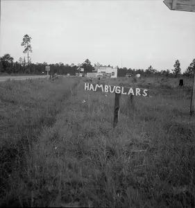 Road Sign Prints: Georgia road sign, 1937. Creator: Dorothea Lange