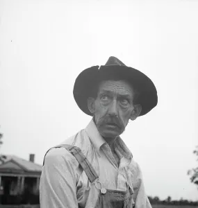 Climate Prints: A Georgia tenant farmer, Thomaston (vicinity), Georgia, 1936. Creator: Dorothea Lange