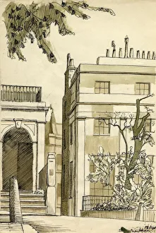 Georgian houses, London, c1950. Creator: Shirley Markham