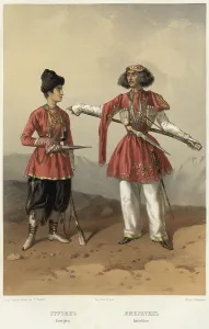 Georgia Asia Prints: Georgian. Imeretin, 1862. Creator: Frants Taikhel