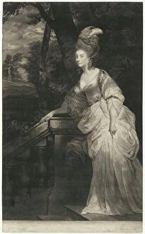 Joshua Reynolds Collection: Georgiana, Duchess of Devonshire, 1780. Creator: Valentine Green