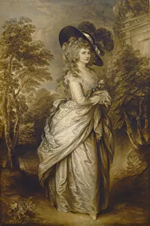 Duchess Of Gallery: Georgiana, Duchess of Devonshire, c. 1787 / 1796. Creator: Gainsborough Dupont