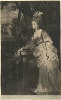 Cavendish Georgiana Gallery: Georgiana (Spencer), Duchess of Devonshire, 1780. Creator: Valentine Green