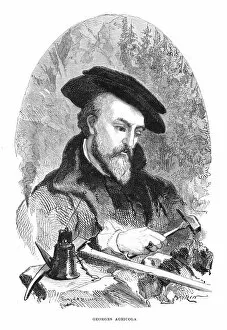Mineralogy Collection: Georgius Agricola, 16th century German physician, mineralogist and metallurgist
