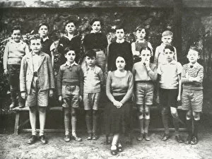 Georgy Efron among his schoolfellows, 1930s