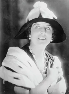 Fur Trim Prints: Geraldine Farrar, between c1915 and c1920. Creator: Bain News Service