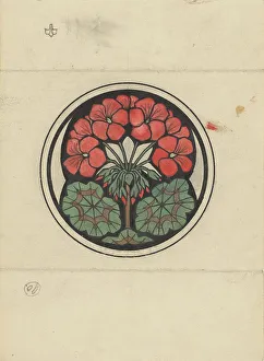 Graag Anna Julia De Prints: Geranium, 1887-1924. Creator: Julie de Graag