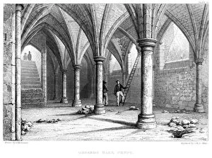 Basing Lane Gallery: Gerards Hall Crypt, City of London, 1886.Artist: JH Le Keux