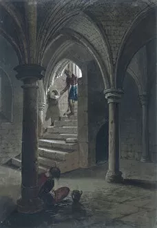 Basing Lane Gallery: Gerards Hall, London, 1855. Artist: Percy William Justyne