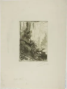 Tea Cup Prints: Gerda Grönberg II, 1892. Creator: Anders Leonard Zorn