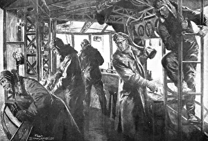 Illustrirte Zeitung Prints: The German Air Fleet; Command post in a forward platform